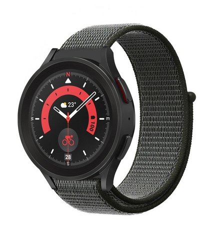 Strap-it Strap-it Bracelet nylon Samsung Galaxy Watch 5 Pro (gris vert)