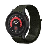 Strap-it Bracelet nylon Samsung Galaxy Watch 5 Pro (vert foncé)