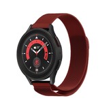 Strap-it Bracelet Milanais Samsung Galaxy Watch 5 Pro (rouge)