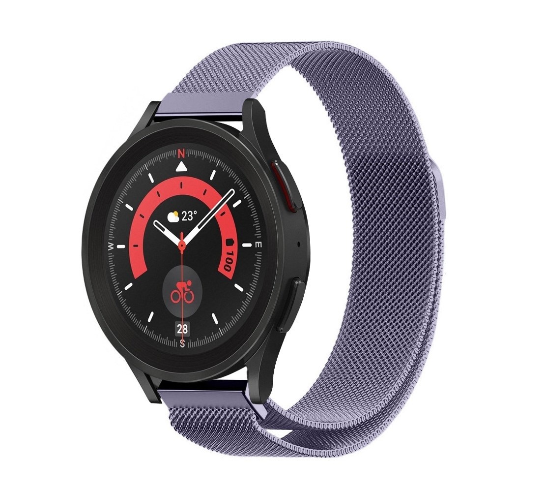 Strap-it Strap-it Bracelet Milanais Samsung Galaxy Watch 5 Pro (violet clair)