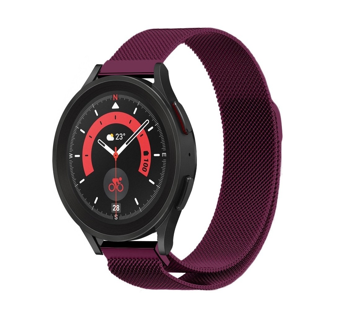 Strap-it Strap-it Bracelet Milanais Samsung Galaxy Watch 5 Pro (violet)