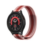Strap-it Bracelet Milanais Samsung Galaxy Watch 5 Pro (rouge/rose)