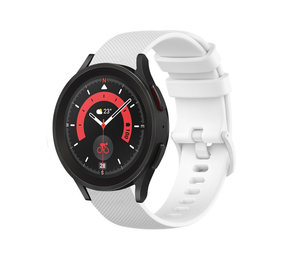 Strap-it Bracelet silicone luxe Samsung Galaxy Watch 5 Pro (blanc)