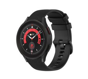 Strap-it Bracelet silicone luxe Samsung Galaxy Watch 5 Pro (noir)