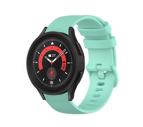 Strap-it Bracelet silicone luxe Samsung Galaxy Watch 5 Pro (aqua)