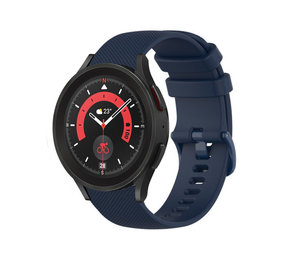 Strap-it Bracelet silicone luxe Samsung Galaxy Watch 5 Pro (bleu foncé)