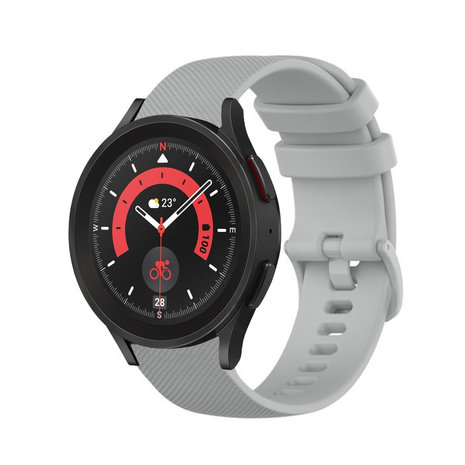 Strap-it Strap-it Bracelet silicone luxe Samsung Galaxy Watch 5 Pro (gris)