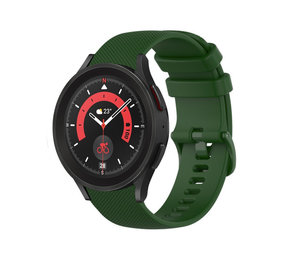 Strap-it Bracelet silicone luxe Samsung Galaxy Watch 5 Pro (vert armée)