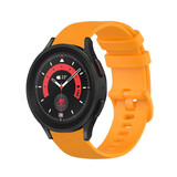 Strap-it Bracelet silicone luxe Samsung Galaxy Watch 5 Pro (orange)