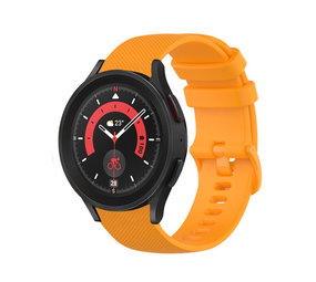 Strap-it Bracelet silicone luxe Samsung Galaxy Watch 5 Pro (orange)