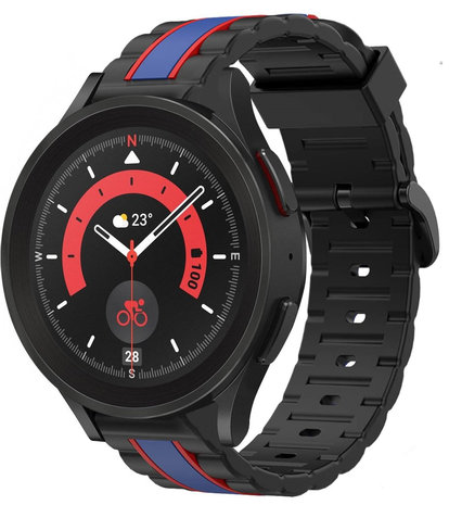 Strap-it Strap-it Bracelet édition spéciale Samsung Galaxy Watch 5 Pro (noir/bleu) Strap-it Strap-it Bracelet édition spéciale Samsung Galaxy Watch 5 Pro (noir/bleu)