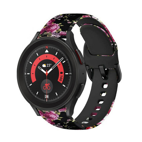 Strap-it Strap-it Bracelet Fleur rose Samsung Galaxy Watch 5 Pro Strap-it Strap-it Bracelet Fleur rose Samsung Galaxy Watch 5 Pro