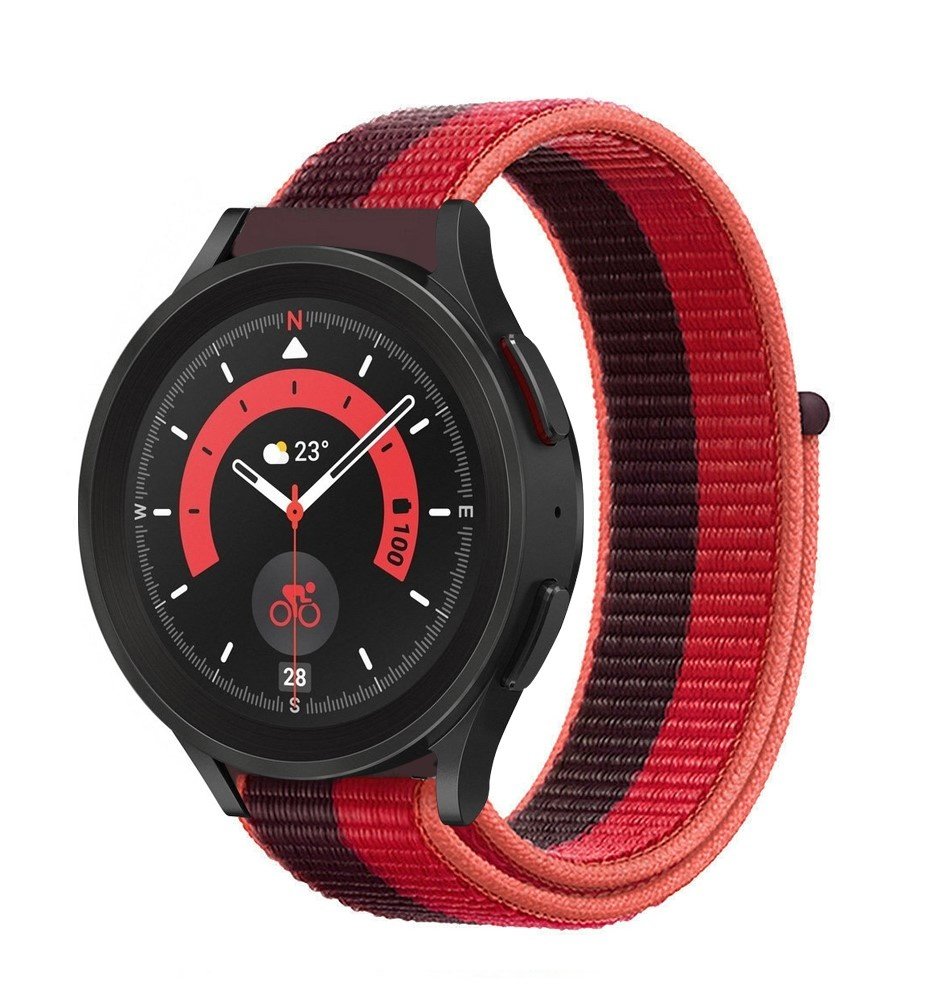 Strap-it Strap-it Bracelet nylon Samsung Galaxy Watch 5 Pro (cerise magenta)
