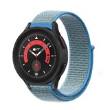 Strap-it Bracelet nylon Samsung Galaxy Watch 5 Pro (bleu)