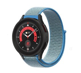 Strap-it Bracelet nylon Samsung Galaxy Watch 5 Pro (bleu)