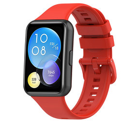 Strap-it Bracelet silicone Huawei Watch Fit 2 (rouge)