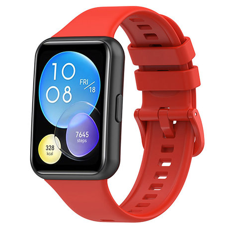 Strap-it Strap-it Bracelet silicone Huawei Watch Fit 2 (rouge)