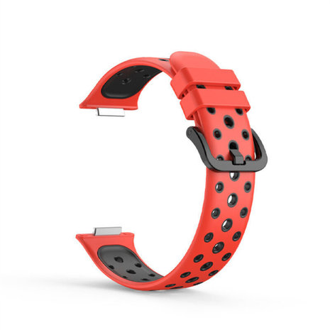 Strap-it Strap-it Bracelet sport Huawei Watch Fit 2 (rouge/noir)