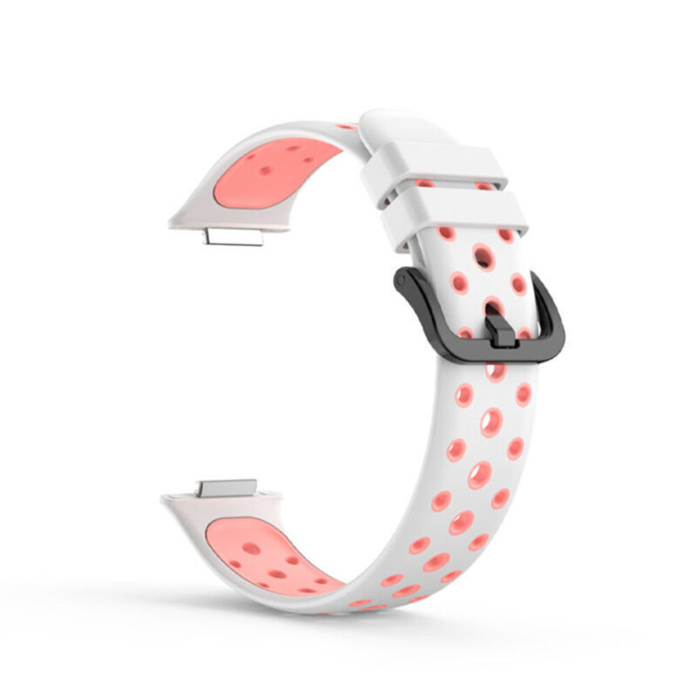 Strap-it Strap-it Bracelet sport Huawei Watch Fit 2 (blanc/rose) Strap-it Strap-it Bracelet sport Huawei Watch Fit 2 (blanc/rose)