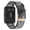 Strap-it Strap-it Bracelet nylon boucle Huawei Watch Fit 2 (noir/gris) Strap-it Strap-it Bracelet nylon boucle Huawei Watch Fit 2 (noir/gris)