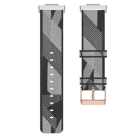Strap-it Strap-it Bracelet nylon boucle Huawei Watch Fit 2 (noir/gris)