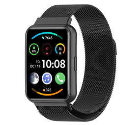Strap-it Bracelet Milanais Huawei Watch Fit 2 (noir) Strap-it Bracelet Milanais Huawei Watch Fit 2 (noir)