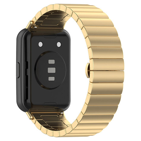Strap-it Strap-it Bracelet métal Huawei Watch Fit 2 (or) Strap-it Strap-it Bracelet métal Huawei Watch Fit 2 (or)