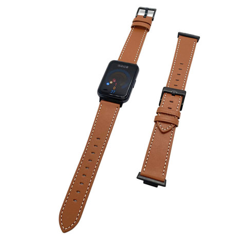 Strap-it Strap-it Bracelet cuir Huawei Watch Fit 2 (marron)