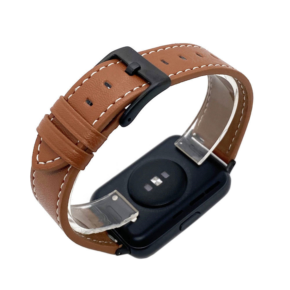 Strap-it Strap-it Bracelet cuir Huawei Watch Fit 2 (marron)