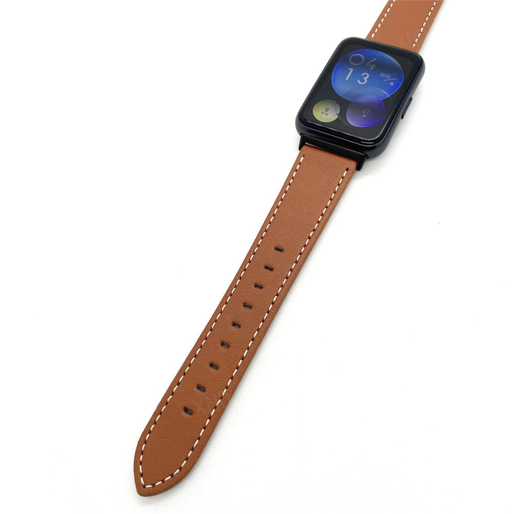 Strap-it Strap-it Bracelet cuir Huawei Watch Fit 2 (marron)