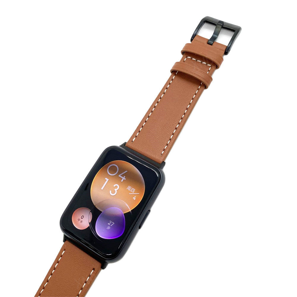 Strap-it Strap-it Bracelet cuir Huawei Watch Fit 2 (marron)
