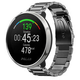 Strap-it Bracelet titane Polar Ignite (gris)