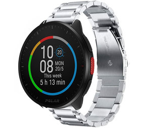 Strap-it Bracelet titane Polar Pacer (argent)