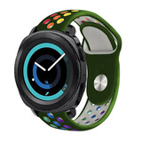 Strap-it Bracelet sport Samsung Gear Sport (vert armée et multicolore)