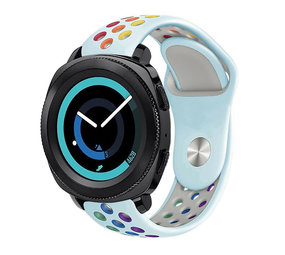 Strap-it Bracelet sport Samsung Gear Sport (bleu clair et multicolore)