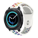 Strap-it Bracelet sport Samsung Gear Sport (blanc et multicolore)