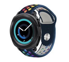Strap-it Bracelet sport Samsung Gear Sport (bleu foncé et multicolore)