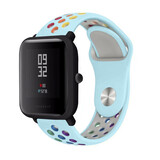 Strap-it Bracelet sport Amazfit Bip (bleu clair coloré) Strap-it Bracelet sport Amazfit Bip (bleu clair coloré)