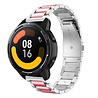 Strap-it Strap-it Bracelet acier Xiaomi Watch S1 (argent/rose) Strap-it Strap-it Bracelet acier Xiaomi Watch S1 (argent/rose)