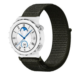 Strap-it Bracelet nylon Huawei Watch GT 3 Pro 43mm (vert foncé)