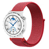 Strap-it Bracelet nylon Huawei Watch GT 3 Pro 43mm (rouge)