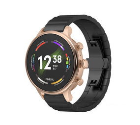 Strap-it Bracelet métal Fossil Gen 6 - 42mm (noir)