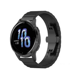 Strap-it Bracelet métal Garmin Venu 2s (noir)