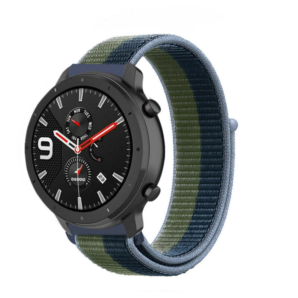 Strap-it Strap-it Bracelet nylon Xiaomi Amazfit GTR (vert mousse)