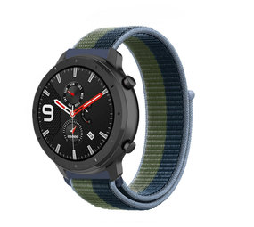 Strap-it Bracelet nylon Xiaomi Amazfit GTR (vert mousse)