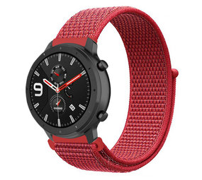 Strap-it Bracelet nylon Xiaomi Amazfit GTR (rouge)