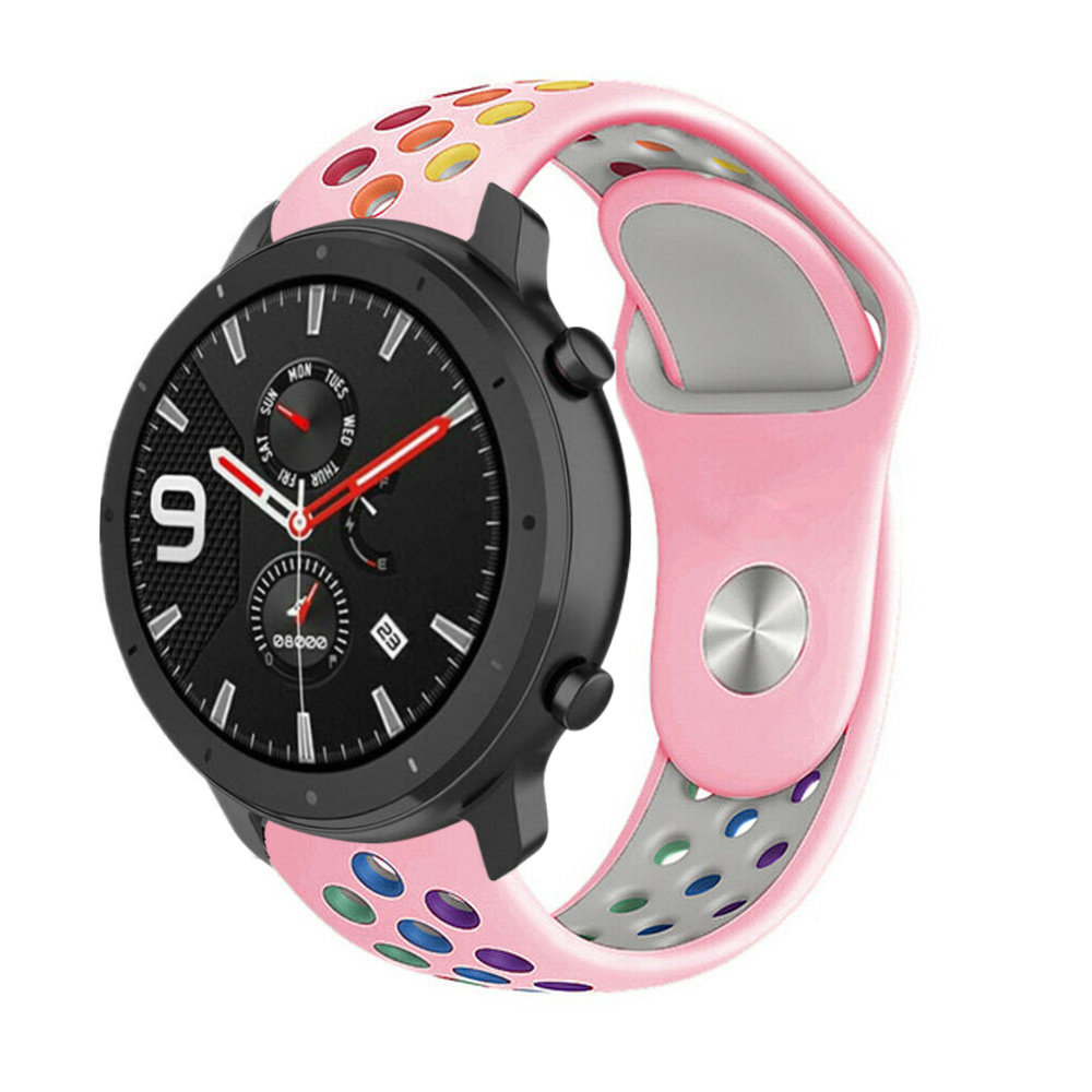 Strap-it Strap-it Bracelet avec trous Xiaomi Amazfit GTR (rose coloré)