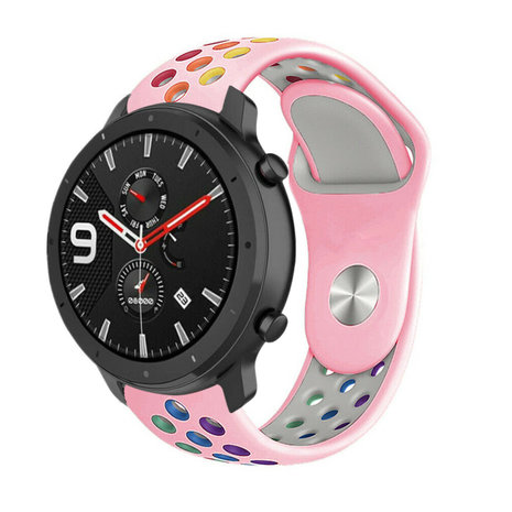 Strap-it Strap-it Bracelet avec trous Xiaomi Amazfit GTR (rose coloré)