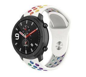 Strap-it Bracelet avec trous Xiaomi Amazfit GTR (blanc coloré)