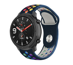 Strap-it Bracelet avec trous Xiaomi Amazfit GTR (bleu foncé coloré) Strap-it Bracelet avec trous Xiaomi Amazfit GTR (bleu foncé coloré)